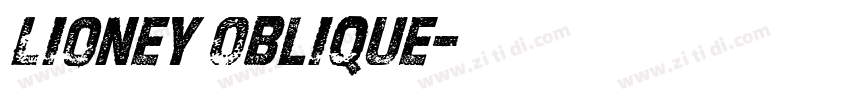 Lioney Oblique字体转换